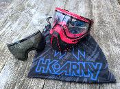 OCCASION - MASQUE HK ARMY KLR BLK/RED AVEC 2 ECRANS