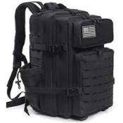 PAINTBALL GARAGE - SAC A DOS TACTIQUE 45 LITRE AVEC ATTACHES MOLLE - NOIR
